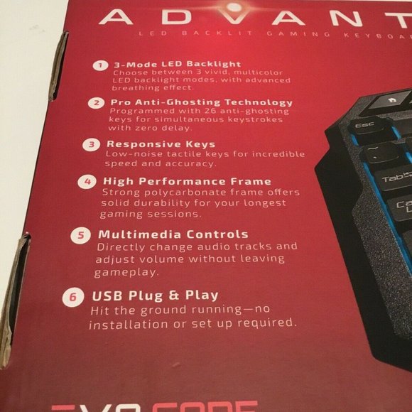 Infiltrate EvoCORE Metal LED Rainbow Backlit PC & Gaming Keyboard Sealed New - Picture 5 of 12